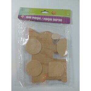 Crafter's Square DIY Wood Wall Plaque House Shape Craft Kit Home Decor Art NEW